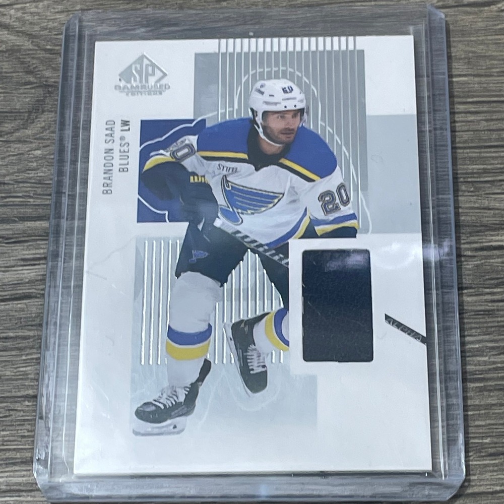 Upper Deck Brandon Saad RR-BS Card St Louis Blues SP White Game Used Jersey